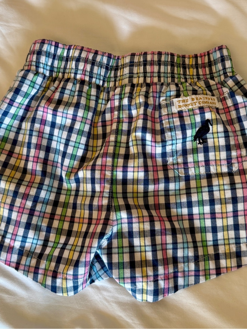 TBBC The Beaufort Bonnet Company Sheffield Shorts Boys 3T Madras Plaid Preppy - Picture 3 of 3